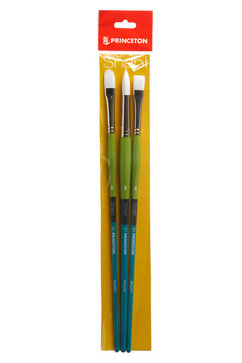 Princeton - Snap! White Taklon - Long Handle - Set of 3 - Art Noise Princeton - Snap! White Taklon - Long Handle - Set of 3 Princeton Brushes art-noise.myshopify.com princeton-snap-white-taklon-long-handle-set-of-3