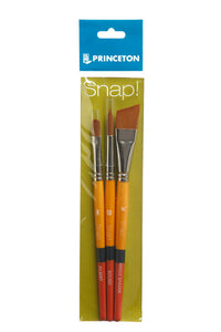 Princeton - Snap! Gold Taklon - Short Handle - Set of 3 - Art Noise