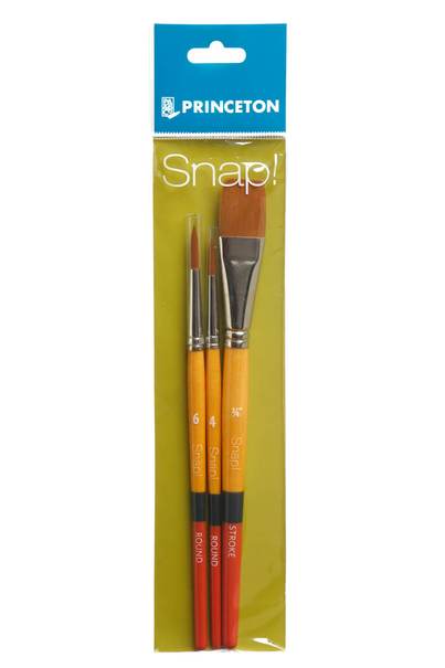 Princeton - Snap! SH Gold Taklon FB 8, Round 10, Ang Shader 3/4" - 9650SET-1 (4438834151511)