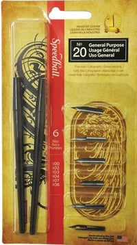 Speedball - Dip Pen Nib and Pen Holder Set - Art Noise