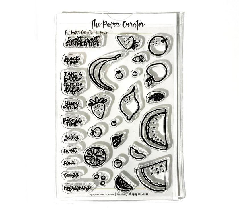 The Paper Curator - Fruity Stamp Set - Art Noise