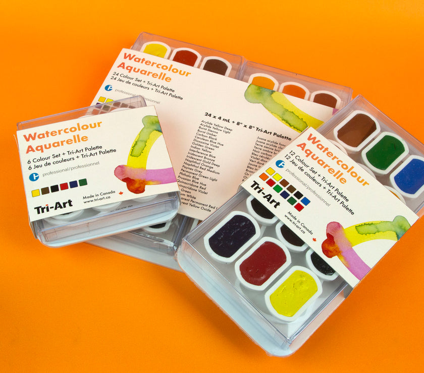 Tri-Art - Finest Quality Watercolours - Pan Sets - Art Noise