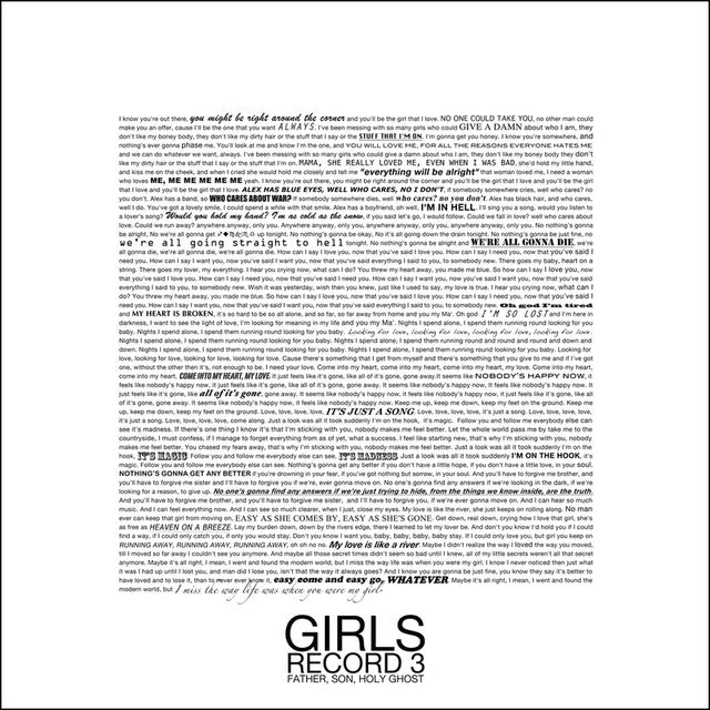 GIRLS - RECORD 3: FATHER SON HOLY GHOST (2LP) - Art Noise