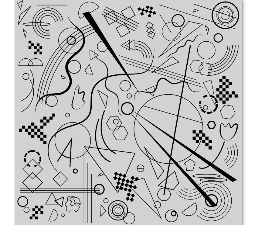Hero Arts - Rubber Cling Stamps - Art Noise