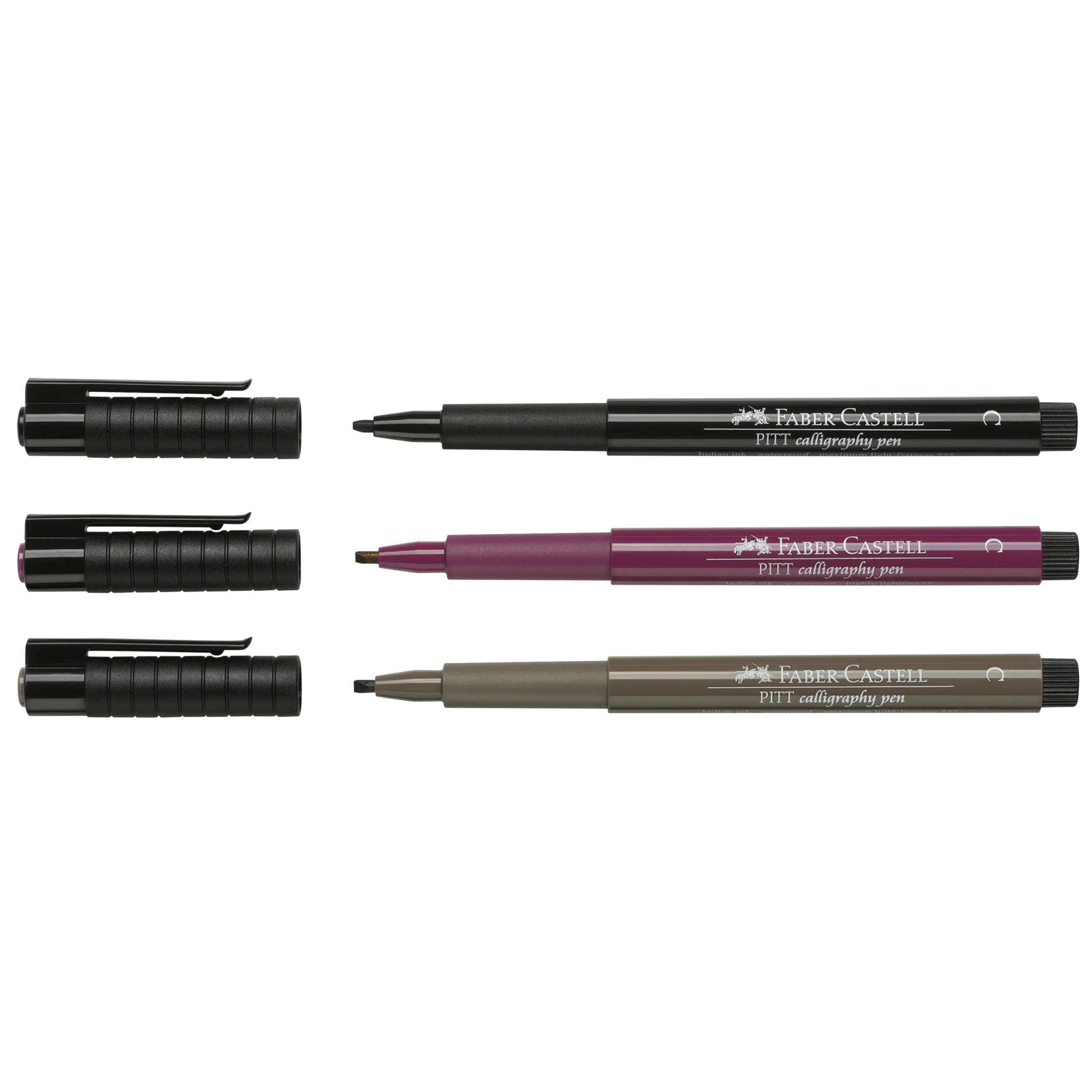 Faber-Castell - Pitt Artist Pen - Calligraphy Chisel tip - Individual Marker - Art Noise