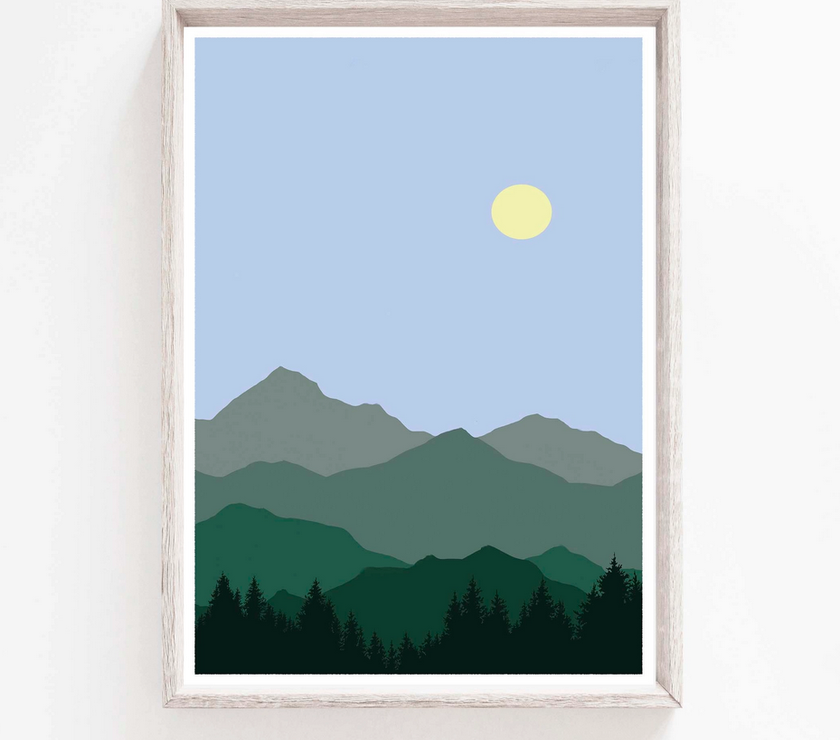 Curate Paper Co. - Alpine Glow Print - Art Noise