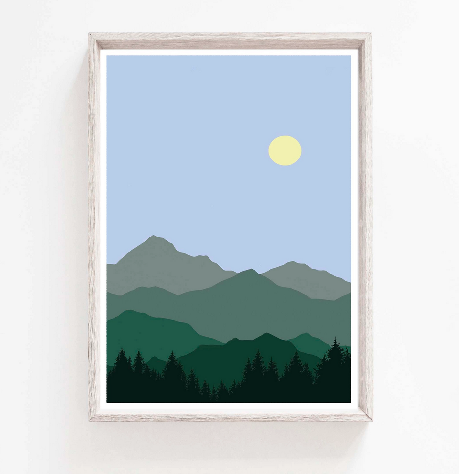 Curate Paper Co. - Alpine Glow Print