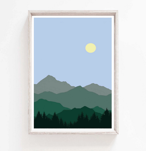 Curate Paper Co. - Alpine Glow Print - Art Noise Curate Paper Co. - Alpine Glow Print Curate Paper Co. Fine Art Prints art-noise.myshopify.com curate-paper-co-alpine-glow-print