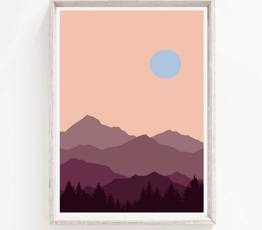 Curate Paper Co. - Alpine Glow Print - Art Noise
