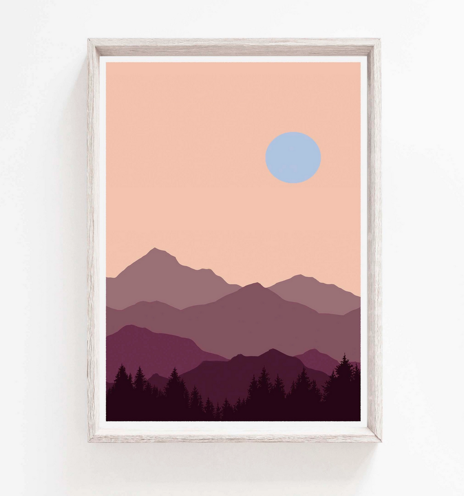 Curate Paper Co. - Alpine Glow Print