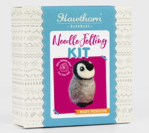 Hawthorn Handmade - Baby Penguin Mini Felting Kit