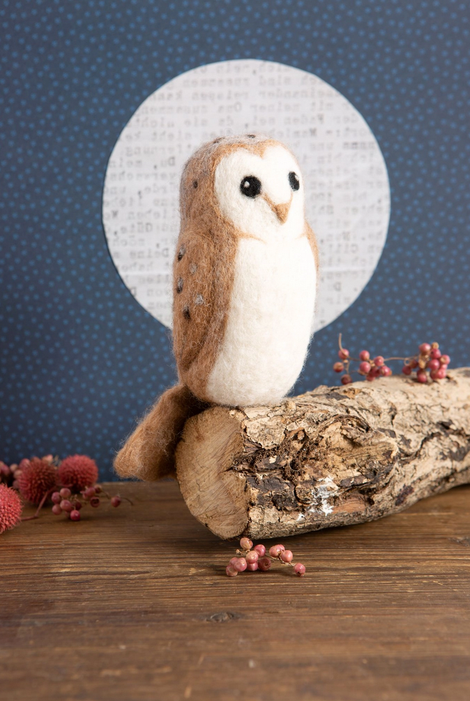 Hawthorn Handmade - Barn Owl Needle Felting Kit - Art Noise