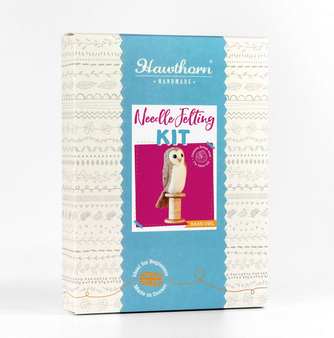 Hawthorn Handmade - Barn Owl Needle Felting Kit - Art Noise