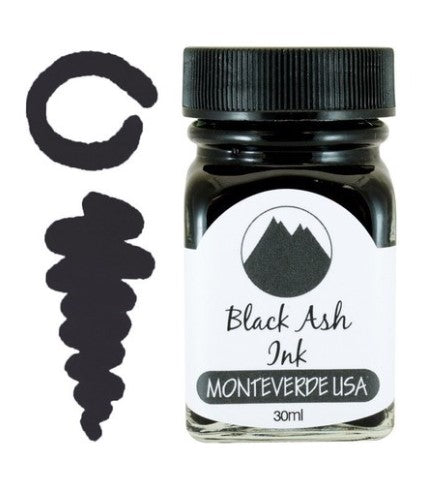 Monteverde - Fountain Pen Ink - Black Ash (4535893360727)