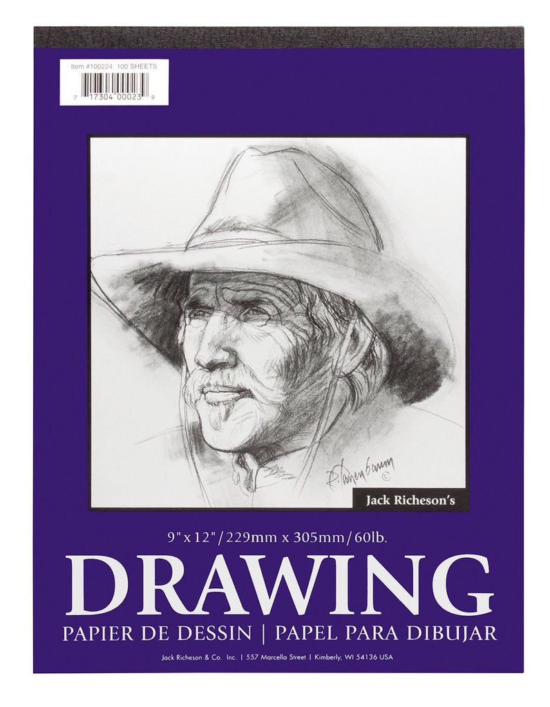 Jack Richeson - 60# 100 Sheet Drawing Pad (4546979102807)