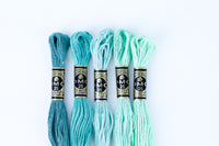 DMC Cotton Embroidery Floss - Cool Green - Art Noise