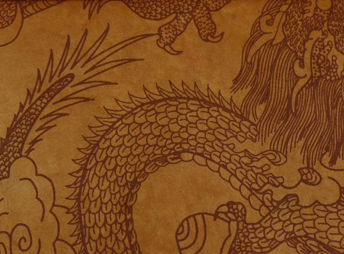 Tibetan Paper &amp; Handicraft - Himalayan Lokta paper - Dragon print - 20x30&quot; (4558769356887)