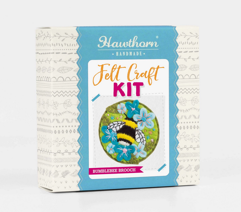 Hawthorn Handmade - Bumblebee Brooch Felt Craft Kit - Art Noise