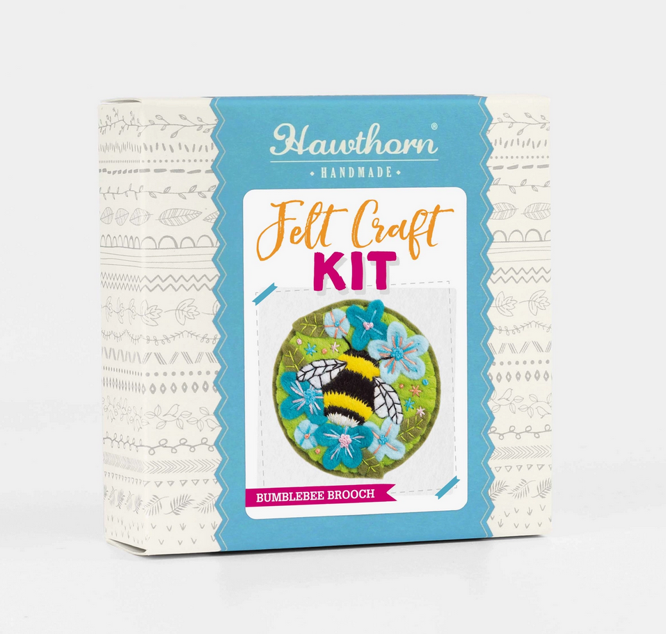 Hawthorn Handmade - Bumblebee Brooch Felt Craft Kit - Art Noise