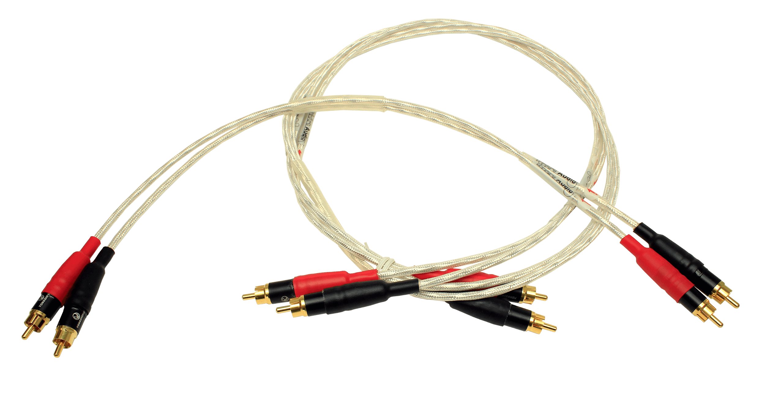 Tri-Art Stereo RCA 1.0meter pair Silver - Art Noise