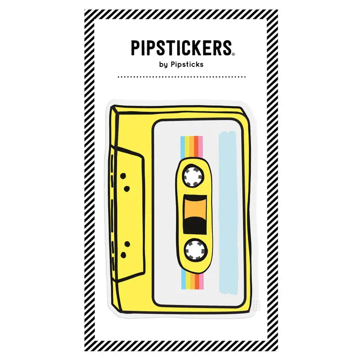 Pipsticks Stickers - Big Puffy Cassette - Art Noise