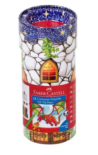 Faber-Castell - Felt Tip Connector Marker Castle Tin Set - Art Noise