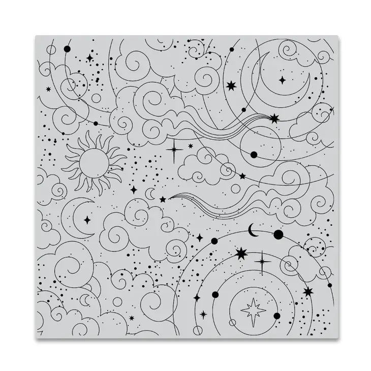 Hero Arts - Rubber Cling Stamp - Celestial - Art Noise