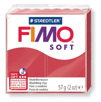 Staedtler-Mars - Modelling Clay Fimo Soft - Cherry Red - Art Noise