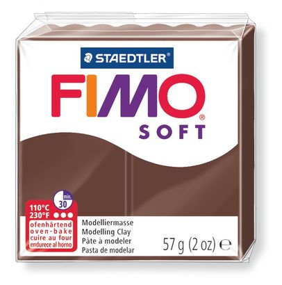 Staedtler-Mars - Modelling Clay Fimo Soft - Chocolate (4443466530903)