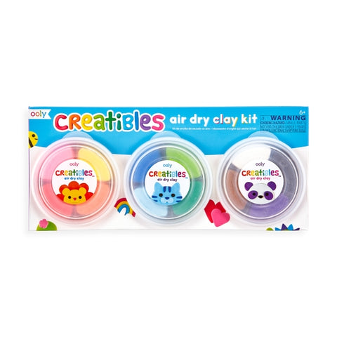 OOLY - Creatibles DIY Air Dry Clay Kit - Art Noise OOLY - Creatibles DIY Air Dry Clay Kit Triart Clay & Modeling Dough art-noise.myshopify.com ooly-creatibles-diy-air-dry-clay-kit-set-of-12