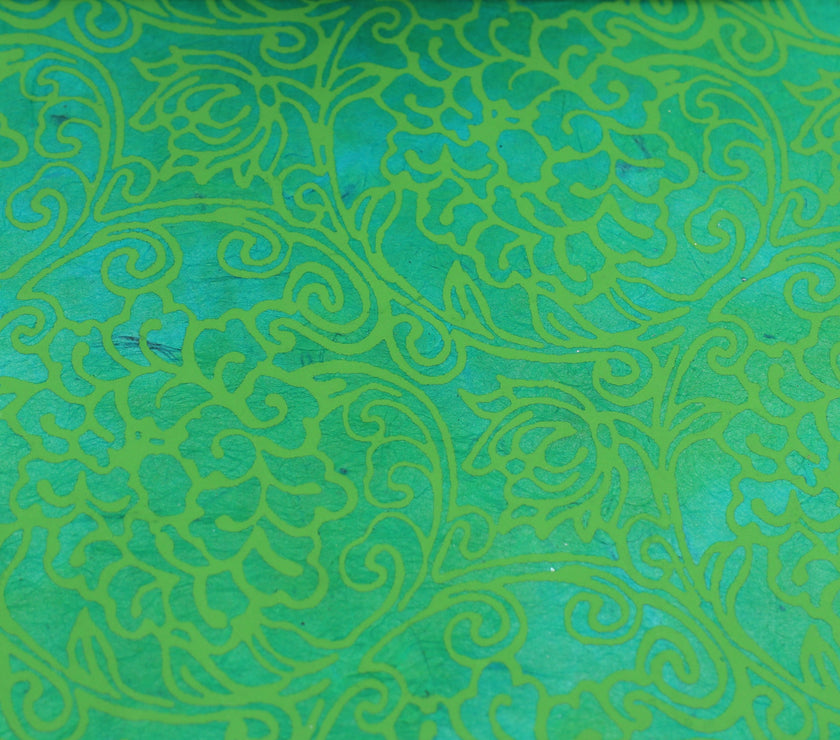Tibetan Paper & Handicraft - Himalayan Lokta paper - Lotus print - 20x30" - Art Noise