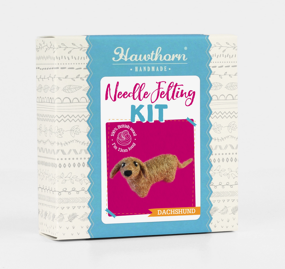 Hawthorn Handmade - Dachshund Mini Felting Kit