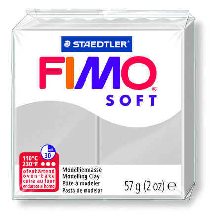 Staedtler-Mars - Modelling Clay Fimo Soft - dolphin grey - Art Noise