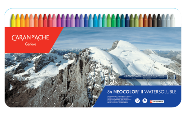 Caran d'Ache - Classic Neocolor II Water Soluble Wax Crayon - Tin Box Sets - Art Noise