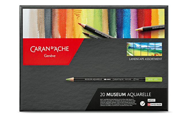 Caran d'Ache - Museum Aquarelle Pencils - Landscape Set - 3510.420 (4441982632023)