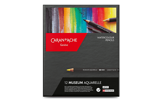 Caran d'Ache - Museum Aquarelle Pencils 12 colours - 3510.312 (4441982697559)