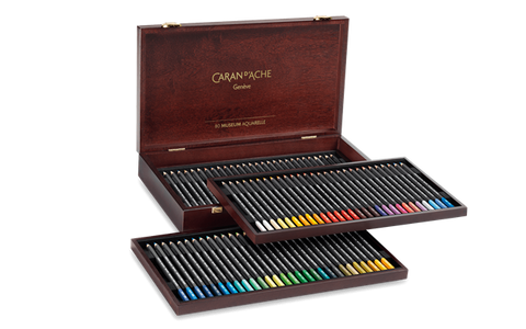 Caran d'Ache - Museum Watercolour Pencil - Wooden Box Set of 76 - Art Noise