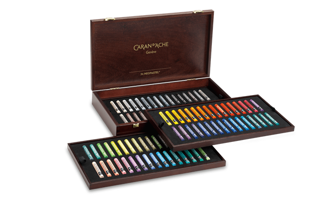 Caran d'Ache - Classic Neocolor II Water Soluble Wax Crayon - Blues an -  Art Noise