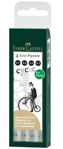 Faber-Castell - Ecco Pigment Fineliner Pens - Set of 4 - Art Noise