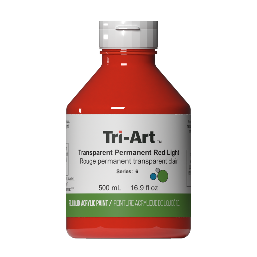 Tri-Art Liquids - Transparent Permanent Red Light - Art Noise