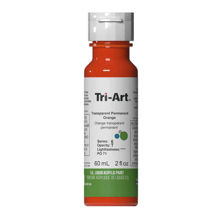 Tri-Art Liquids - Transparent Permanent Orange - Art Noise