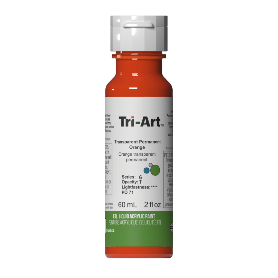 Tri-Art Liquids - Transparent Permanent Orange - Art Noise