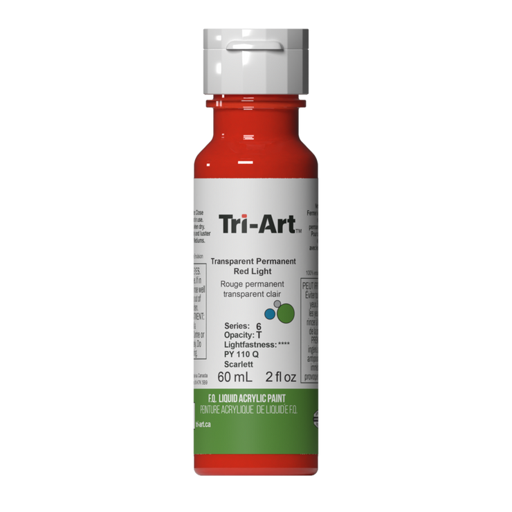 Tri-Art Liquids - Transparent Permanent Red Light - Art Noise