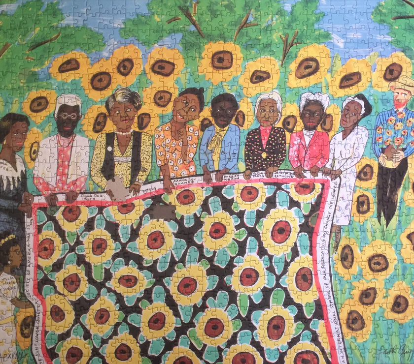 Faith Ringgold The Sunflower Quilting Bee at Arles 1000 Piece Puzzle - Art Noise