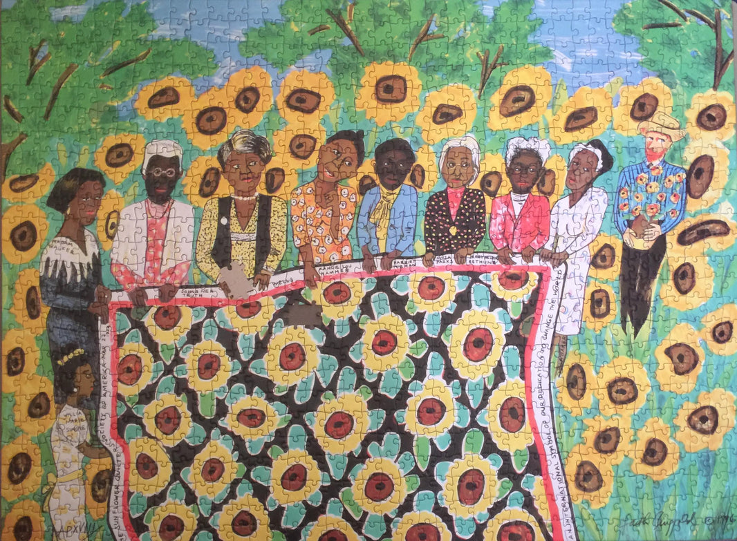 Faith Ringgold The Sunflower Quilting Bee at Arles 1000 Piece Puzzle - Art Noise