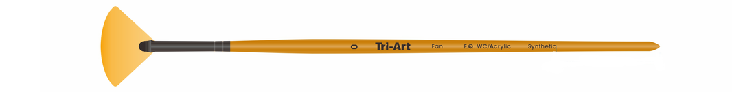 Tri-Art Artist Brushes - Short Synthetic - WC/Acryl - Fan - 0 - Art Noise