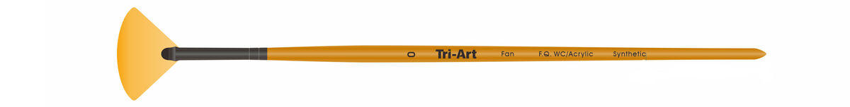 Tri-Art Artist Brushes - Short Synthetic - WC/Acryl - Fan - 0