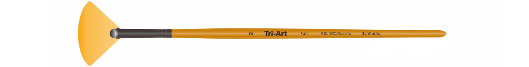 Tri-Art Artist Brushes - Short Synthetic - WC/Acryl - Fan - 2 - Art Noise