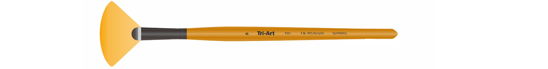 Tri-Art Artist Brushes - Short Synthetic - WC/Acryl - Fan - 6 - Art Noise