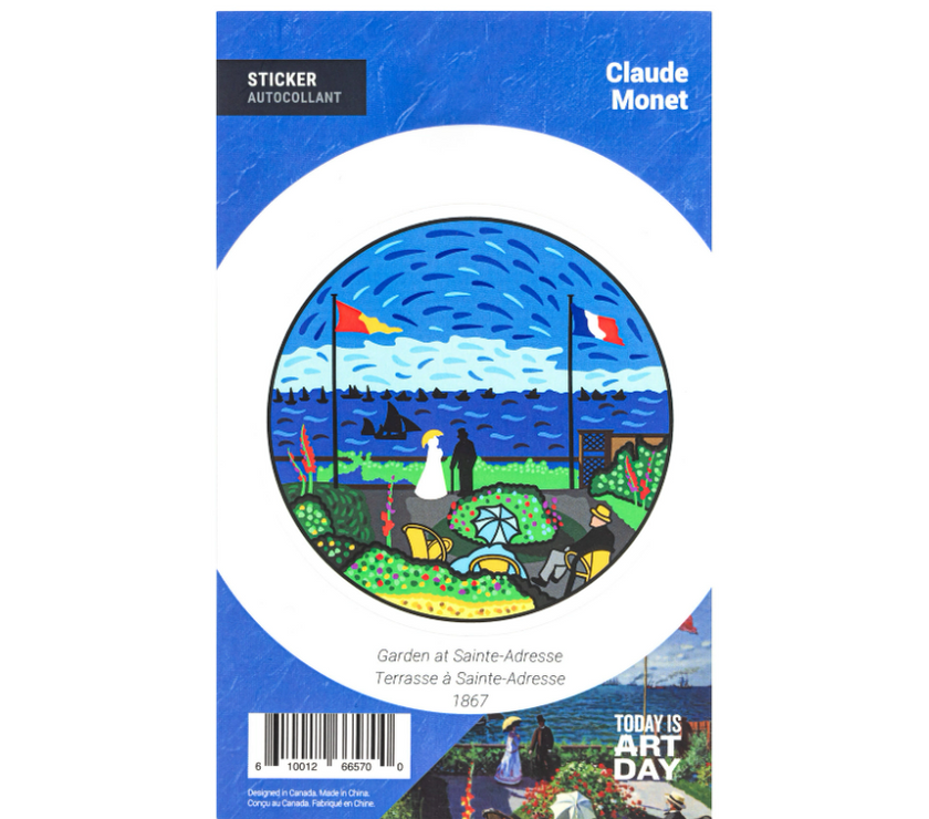 Today is Art Day - Monet Masterpiece Stickers - Art Noise